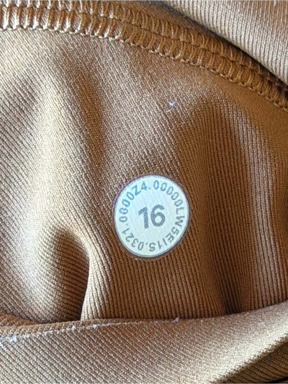 Lululemon Fast and Free High-Rise Tight 28" Nulux Leggings Size 16 Copper Brown - Picture 8 of 11